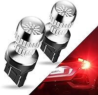 AUXITO 7440/7443 Red LED Bulbs for Tail Brake Lights - Super Bright T20 W21W Upgrade, 7441/7444 Compatible, Pack of 2