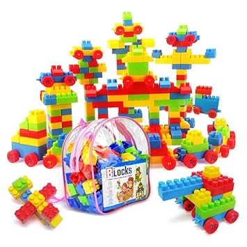 Humming Bird Building Blocks Toys for Kids Educatinal and Learning Puzzle Games for Kids Girls & Boys Preschool Children -110 Pcs Bag, Multicolor - image, photos