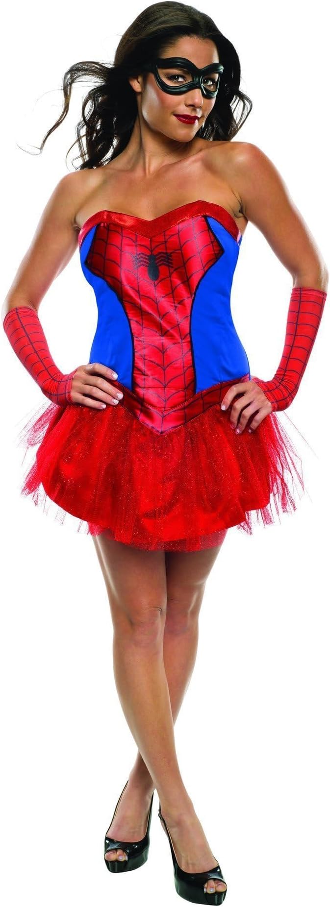 Secret Wishes Women's Marvel Universe Secret Wishes Spider-Girl Costume Tutu Dress and Mask, Multicolor, Large