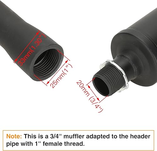 Miniatura 13 de FVRITO Silenciador de escape para Predator 212cc 196cc 420cc CT200u CT200u-ex BT200x CC100x CT100u Massimo Baja MB200 Mini Bike Go Kart KT196 GX160