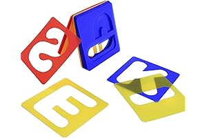 TecUnite Alphabet Letter Stencils: Unleash Your Creativity with 26 Reusable Templates (4 x 4 Inches)