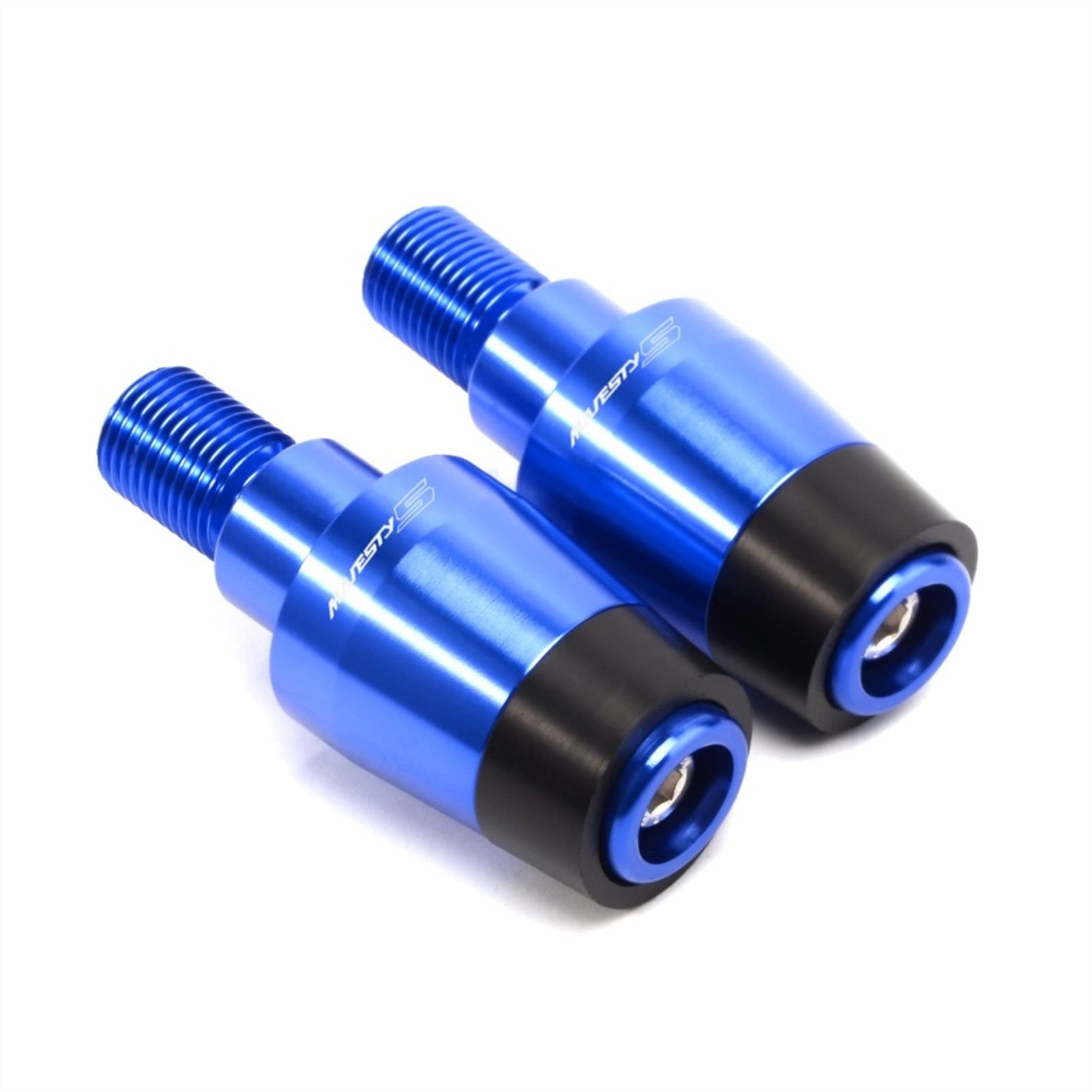 Contrapesos Extremos Manillar Moto Tapa Deslizador Yamaha YP Majesty 400 Azul