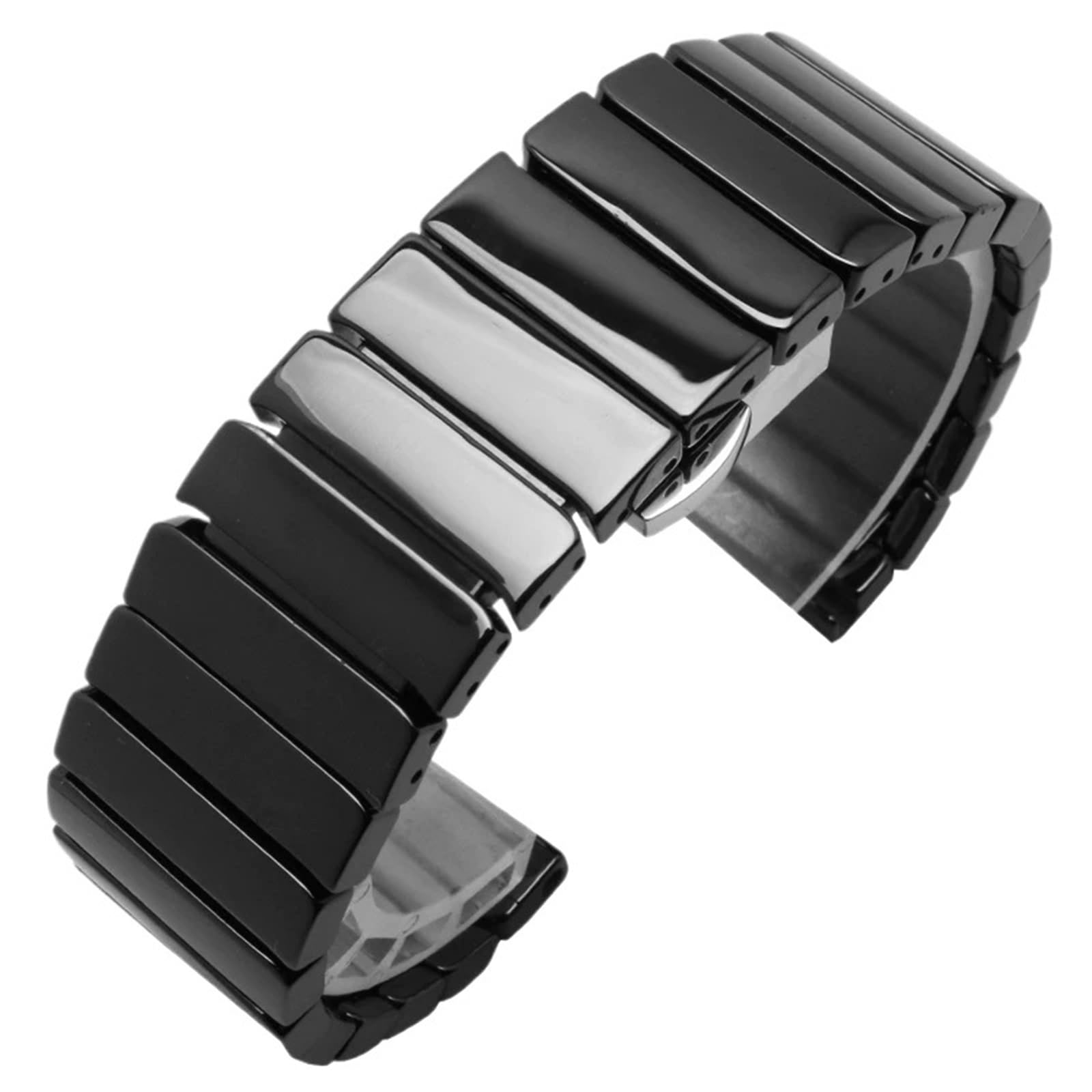cinturino dell'orologio Cinturino in ceramica bianca, comodo e durevole, accessorio for braccialetti sportivi di ricambio da 22 mm