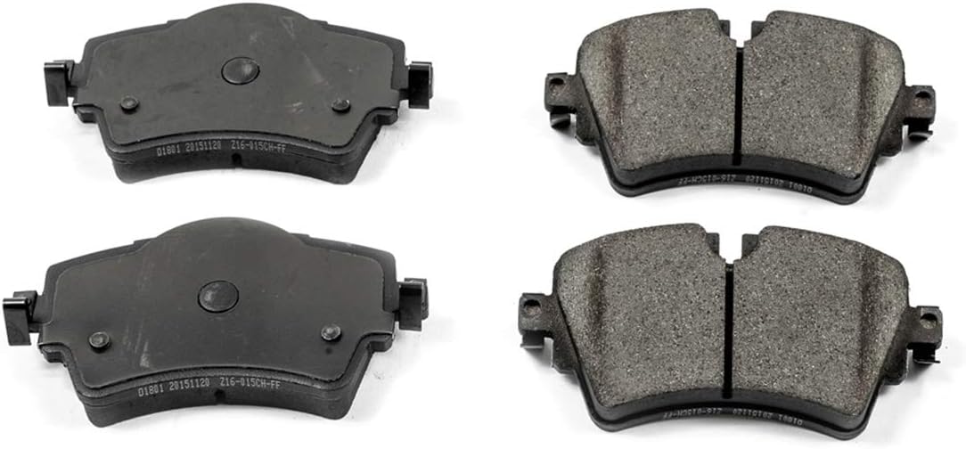 PowerStop Front Brake Pads For Mini Cooper 2014-20 | Mini Cooper Clubman 2016-19 - Z16 Ceramic Brake Pads Replacement, 16-1801