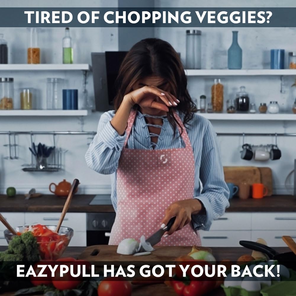 Borosil Chopper with 3 Blades, Pull Chopper with Durable String, Mini Chopper for Kitchen, for Chopping Vegetables, Leafy Greens & Herbs, BPA-Free, Unbreakable 600 ml Chopping Bowl