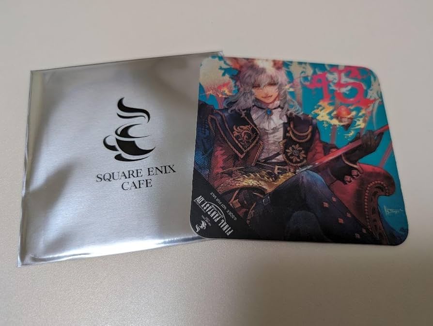 スクエニカフェ コースター 赤魔道士