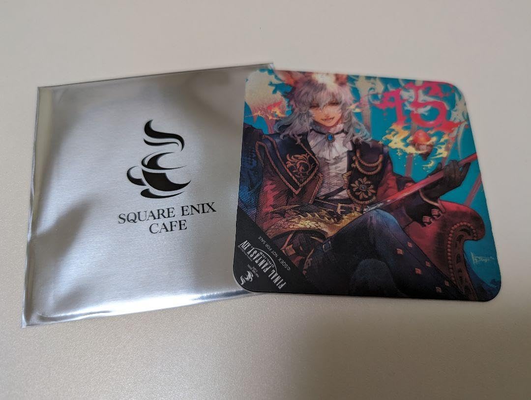 FF14 スクエニカフェ コースター ヴィエラ ファイナルファンタジーXIV