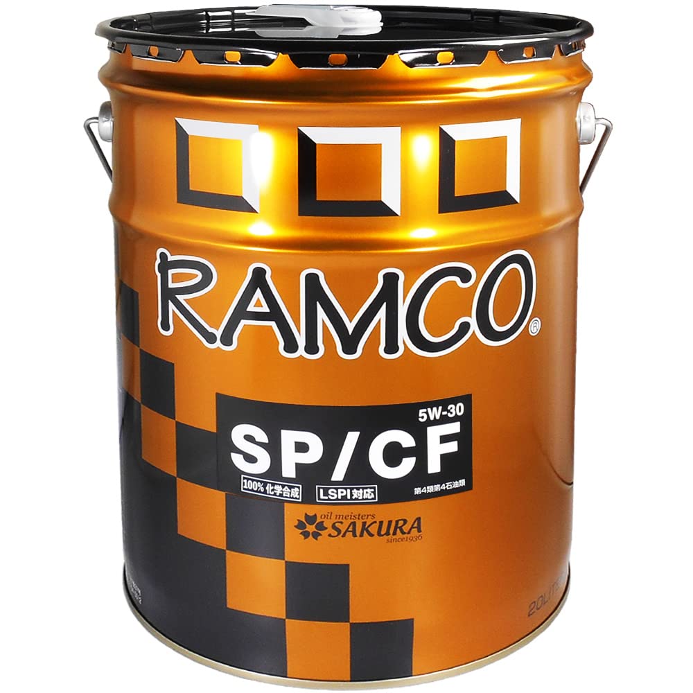 RAMCO SQ 5W-30 20L　新品　16日まで送込！！ Amazon | ラムコ RAMCO エンジンオイル SP/CF 5W-30 VHVI化学合成100