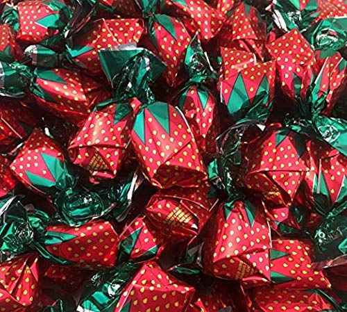 Arcor Strawberry Filled Buds Bon Bons Hard Candy, Sachet Wrap (Pack of 2 Pounds)