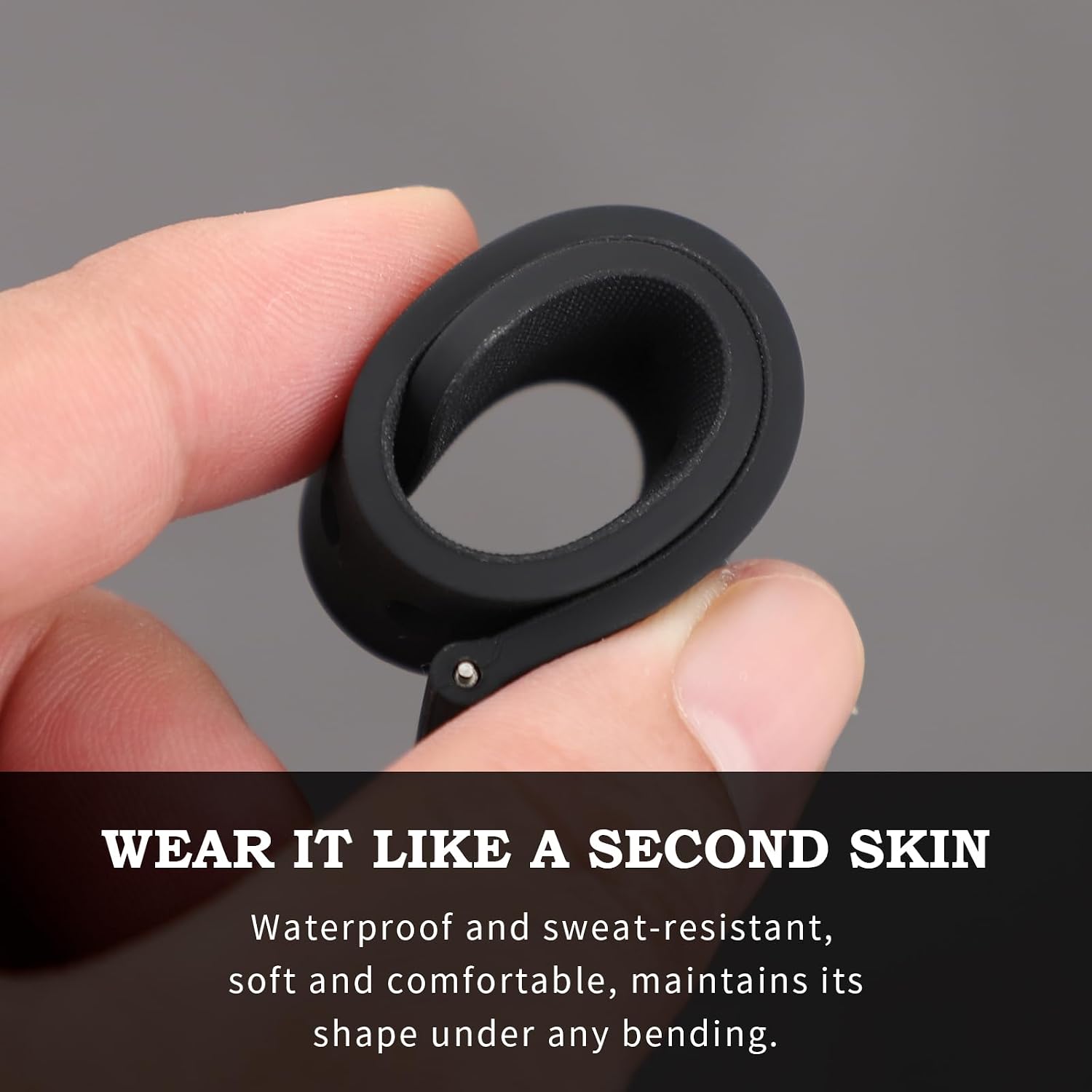 Rihahisy Silicone Watch Strap 12mm, 14mm, 16mm, 17mm, 18mm, 19mm, 20mm, 21mm, 22mm, 24mm, 26mm Quick-release replacement strap Stainless steel buckle Soft silicone strap Men's style