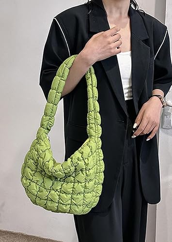 Miniatura 3 de Bolsa acolchada para mujer, bolsas acolchadas, bolsa de hombro acolchada grande, bolsa de hombro con bola de masa hervida para las axilas, bolsa
