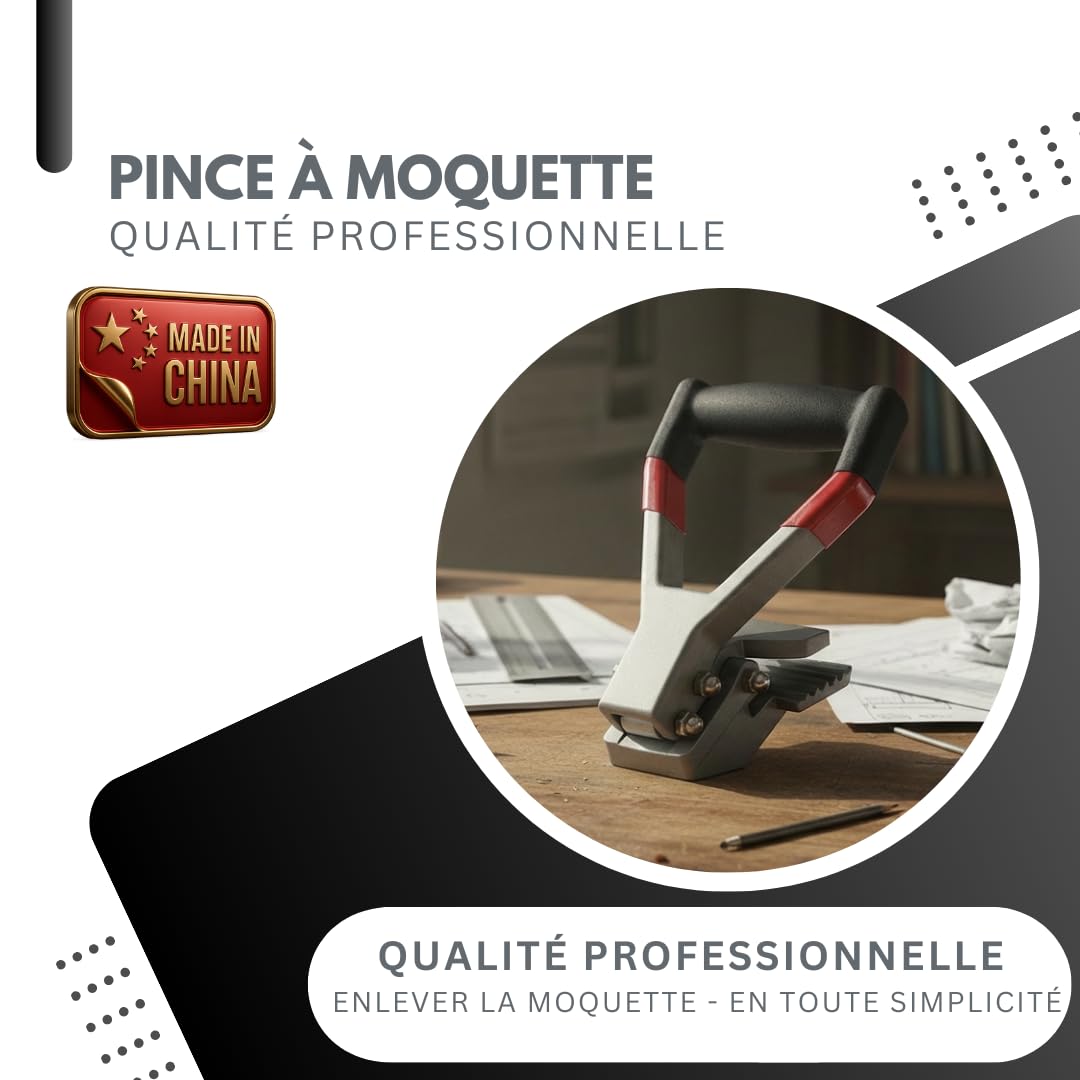 Pangolino - Pince arrache moquette de qualité supérieure [90 mm] - Pour retirer facilement les tapis