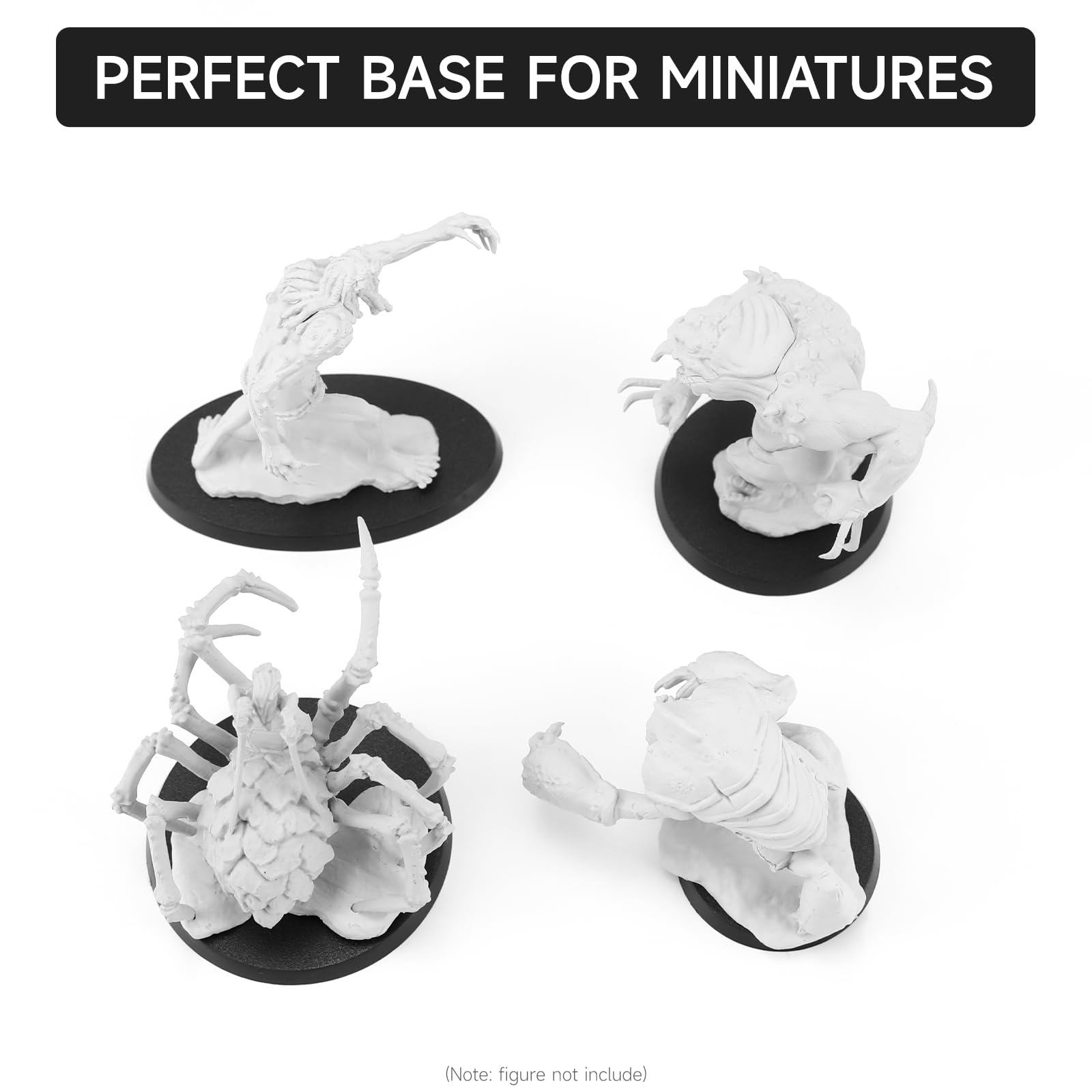 Disques Acryliques Transparents – 25/30/40/45/50/60 Mm – 3 Mm épais – Pour Figurines Wargames – 25 Pièces