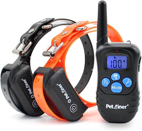 Petrainer Training Collar for Dogs - Waterproof Rechargeable Dog Training E-Collar with 3 Safe Correction Remote Training Modes, Static, Vibration, Beep for Dogs Small, Medium, Large