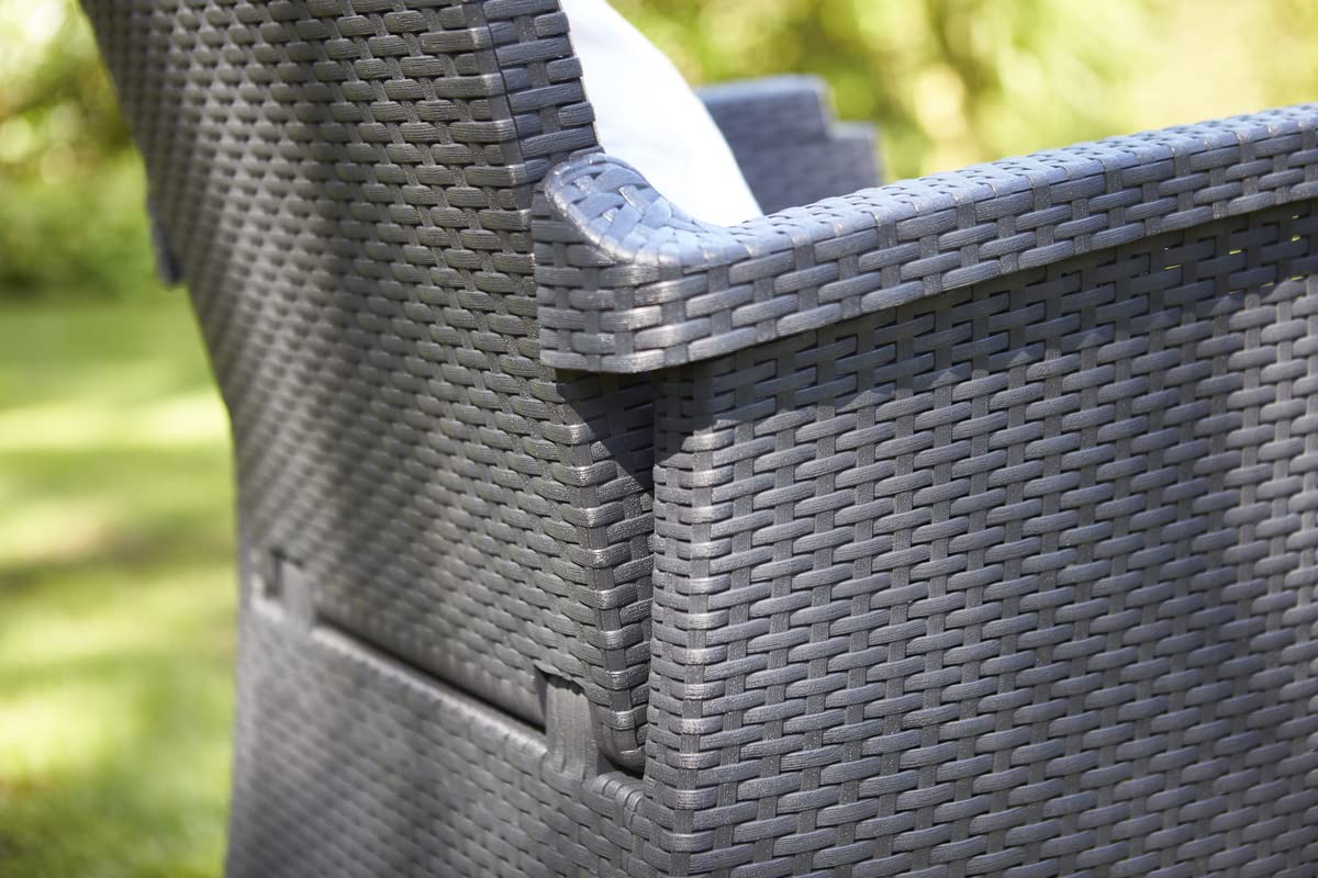 Keter - Silla reclinable de jardín Vermont, Color Gris