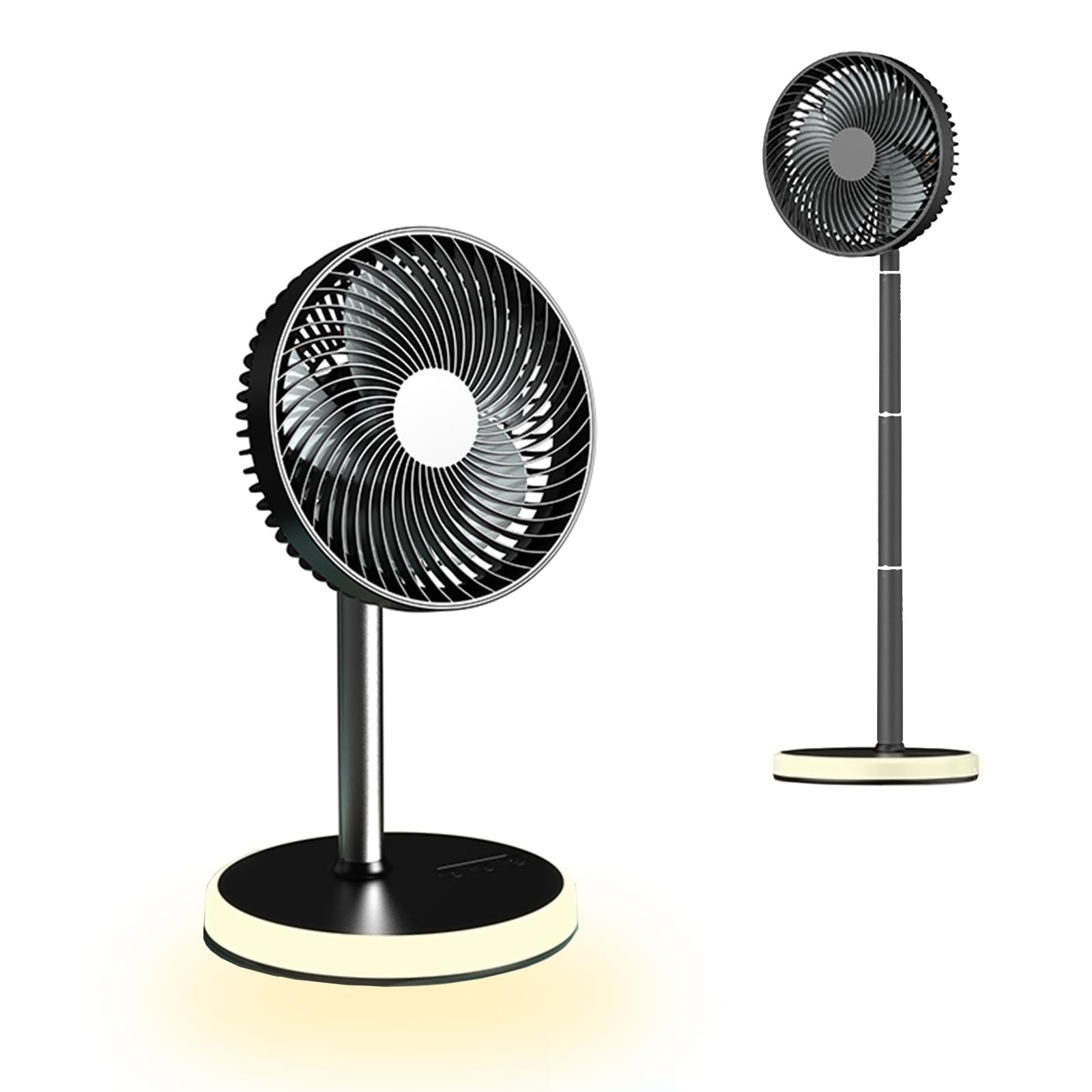 Battery Operated Fan,Rechargeable USB Floor Table Desk Fan,4 Speed Settings Pedestal Fan,Portable...