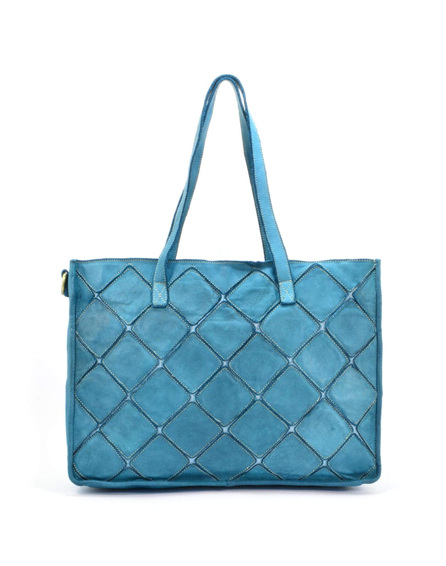Sac besace en cuir véritable vintage BRESCIA l'esprit de l'artisanat italien
