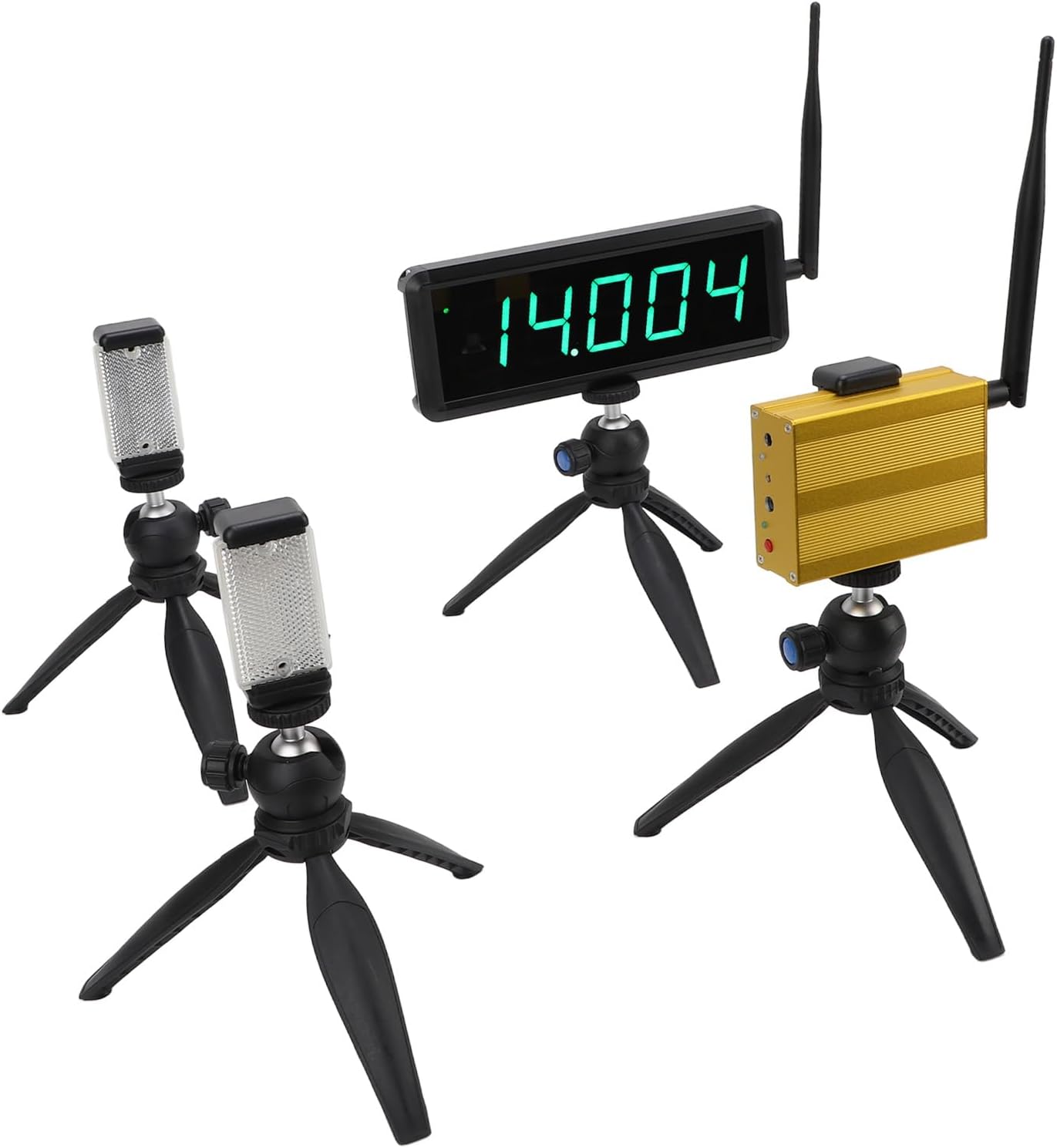 5 Digit Digital Countdown Timer, Wireless Battery Operated Sports Timer with Tripod, Ideal for Training and Racing Events