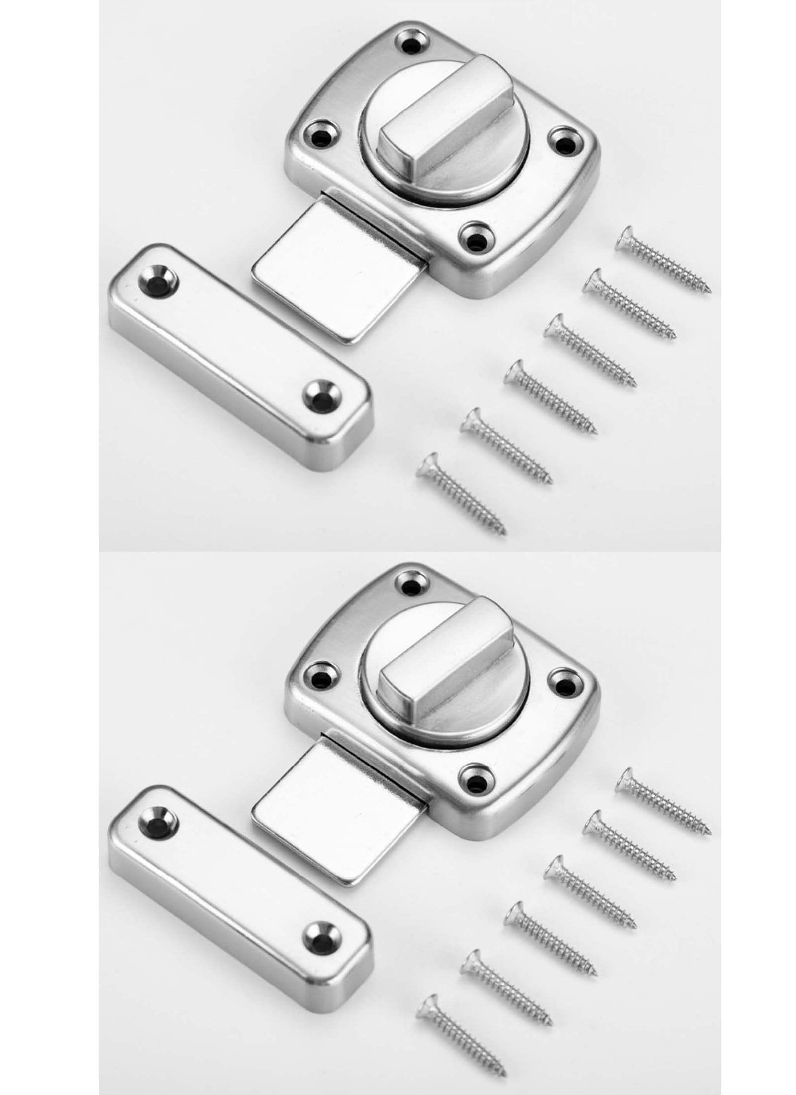 Amazon | ドアロック 回転 内鍵 亜鉛合金製 部屋鍵後付け 室内ドア 鍵