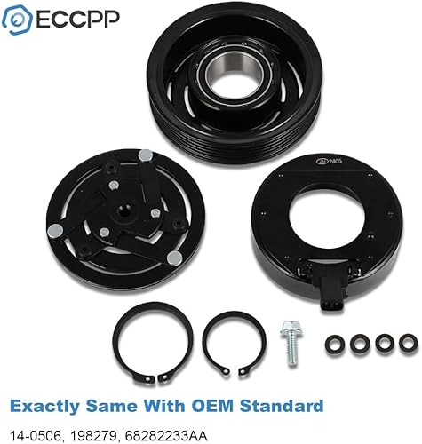 Vista 114 de ECCPP Embrague del compresor de la CA 2003-2008 para el embrague de la CA de Toyota Matrix Corolla 1.8L