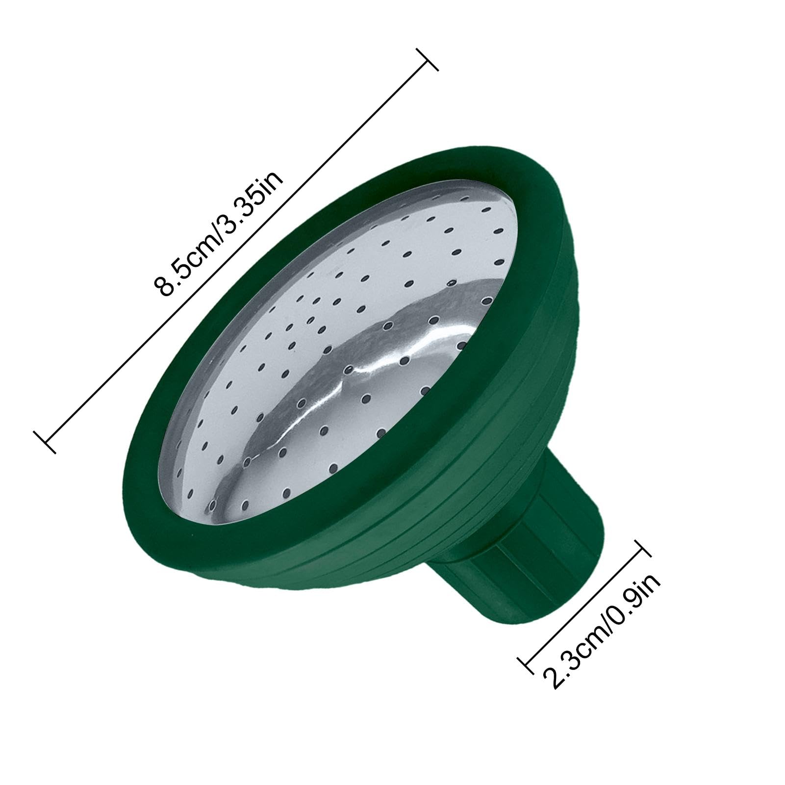 Testa per annaffiatoio da giardino, ricambio per beccuccio, spruzzatore d'acqua, strumento multifunzionale per irrigazione da giardino, in acciaio inox, riutilizzabile, per Vanill