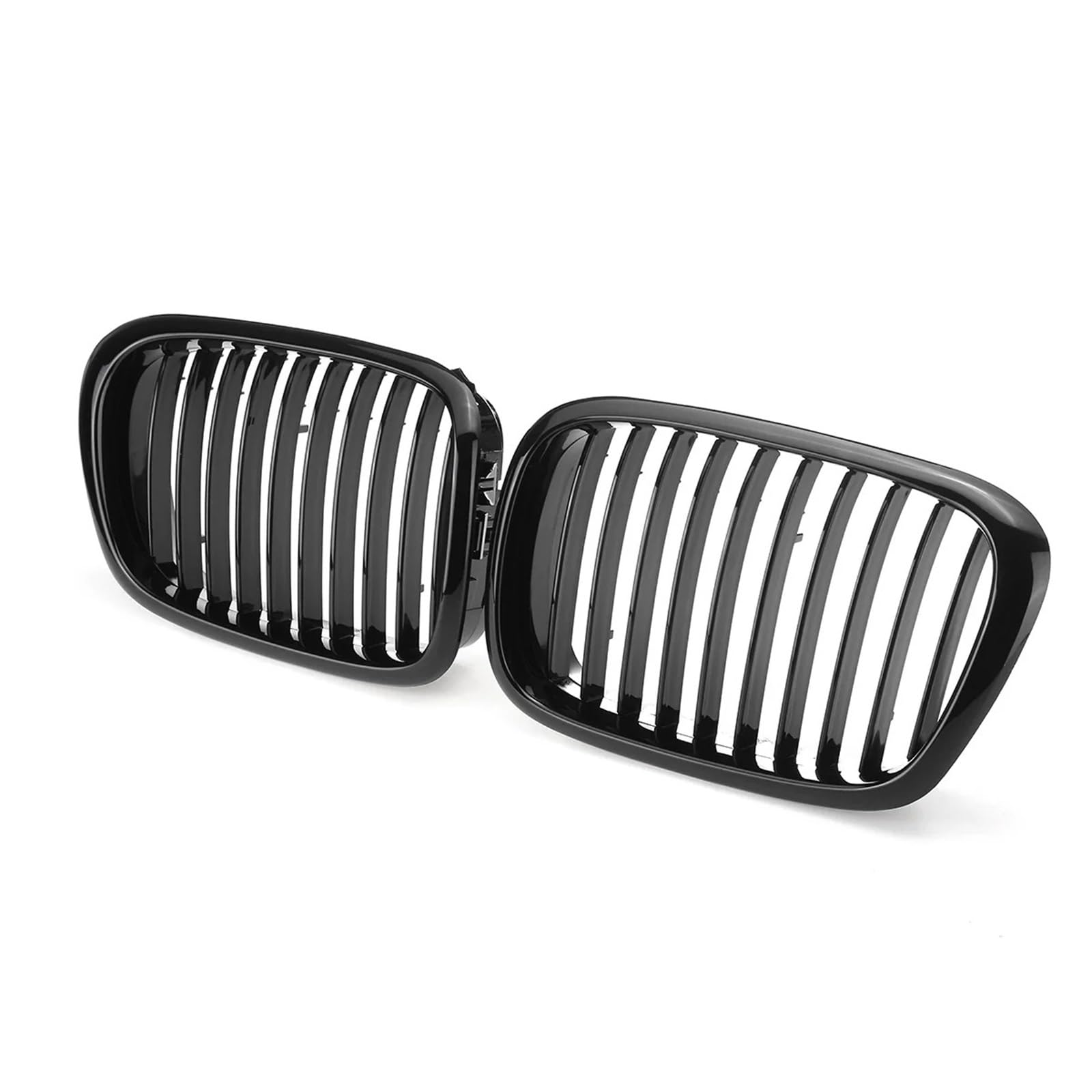 Rejilla delantera negra brillante para E39 Serie 5 modelos 1999-2003 7