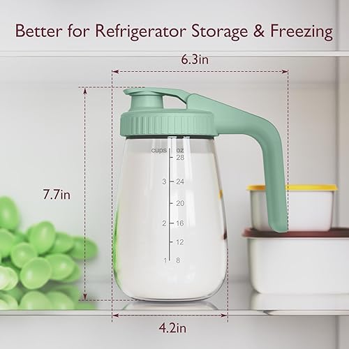 Miniatura 7 de Momcozy Jarra de leche materna, resistente al calor y a los cambios bruscos de temperatura al frío, sin fugas, recipiente de almacenamiento de leche