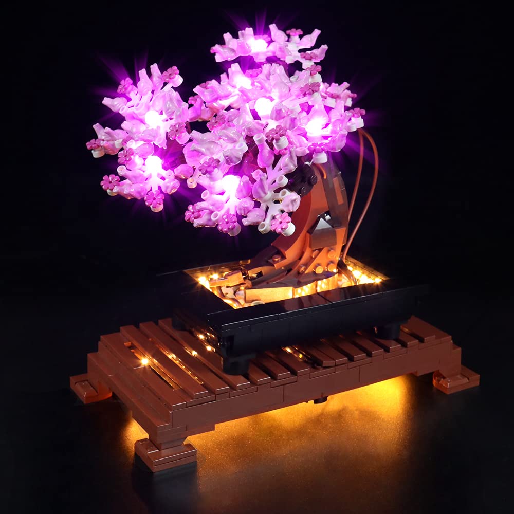 VONADO LED Light Kit Compatible with Lego Bonsai Tree 10281 Creative Lighting Set Accessories Compatible with Lego 10281 Bonsai Tree Building Set (Lights Only, No Models)
