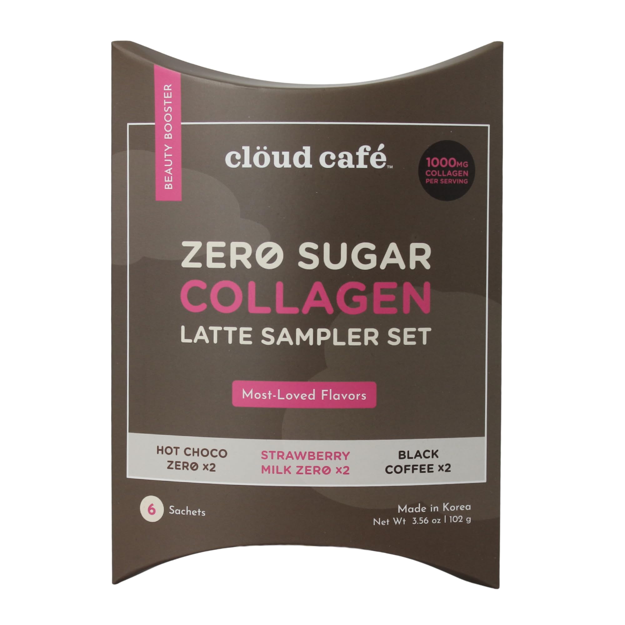 Clöud Café Zero Sugar Collagen Latte Sampler Set (6 Sachets) Zero Sugar Collagen Latte Sampler Set Zero Sugar Collagen Latte Sampler Set 0.59 Ounce (Pack of 6)