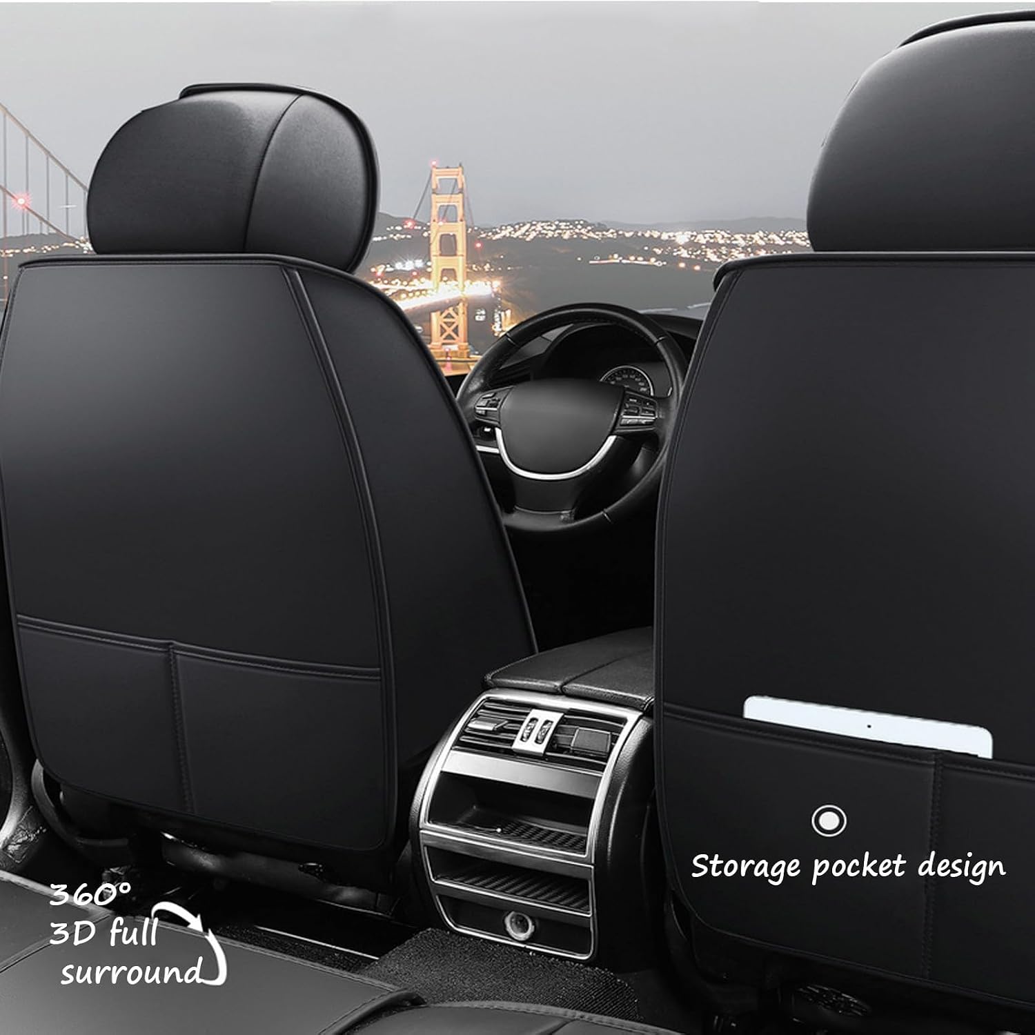 Autositzbezüge für Volvo S60 2011-2017, Atmungsaktiv rutschfest