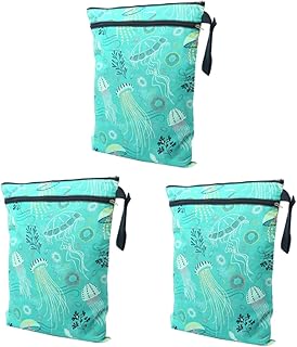 TOYANDONA 3 Pçs Saco De Fraldas De Viagem Saco De Armazenamento Sacos De Fraldas Do Bebê Sacos Secos Molhados Sacos De Fraldas De Pano Sacos Molhados Reutilizáveis Sacos Secos Molhados