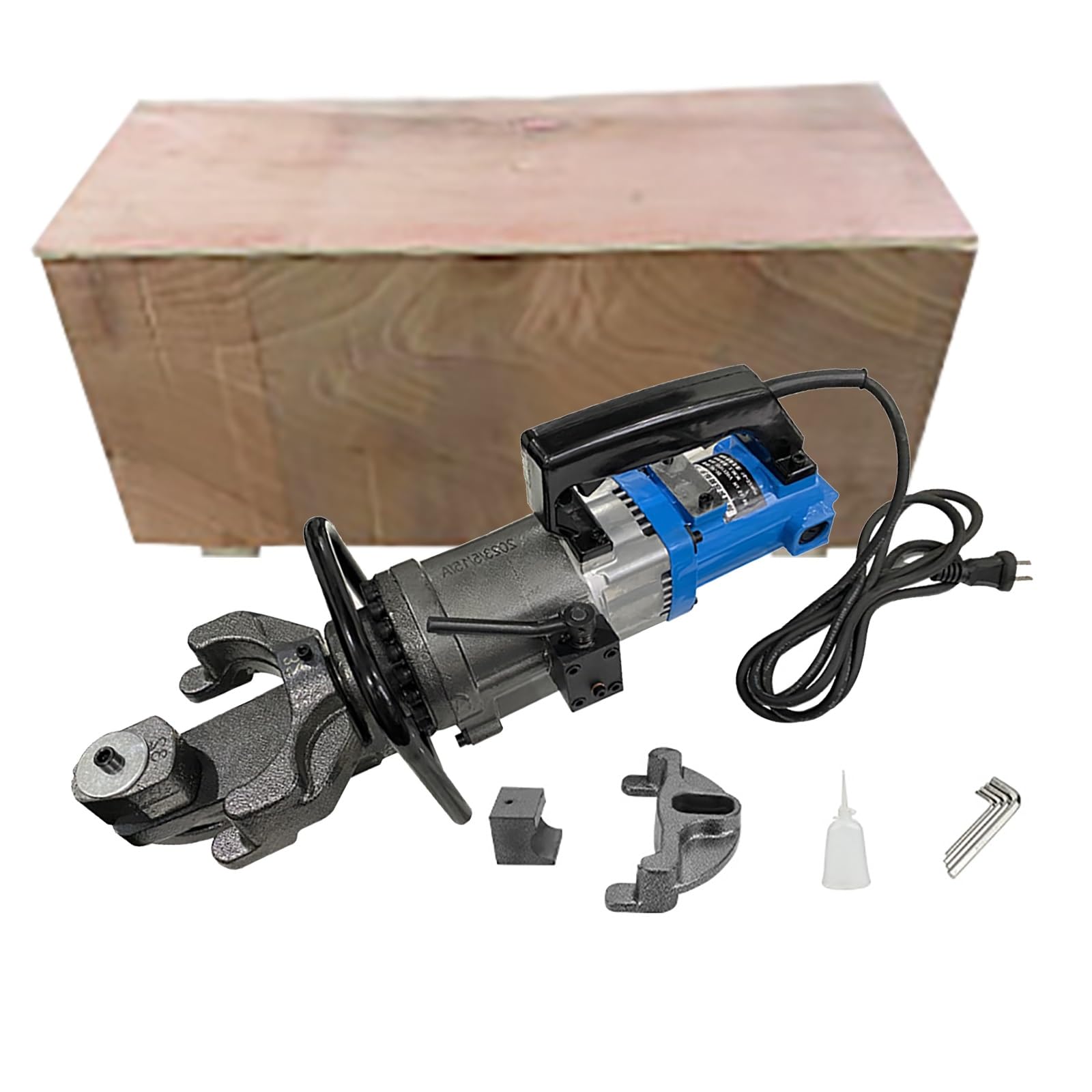 Electric Hydraulic Rebar Bender 2000 W, Hydraulic Rebar Bending Machine 1.25 Inch 16-32mm Rebar Within 3-5 s Easy Bending Rebar Steel Bar,Straightenable(220V)