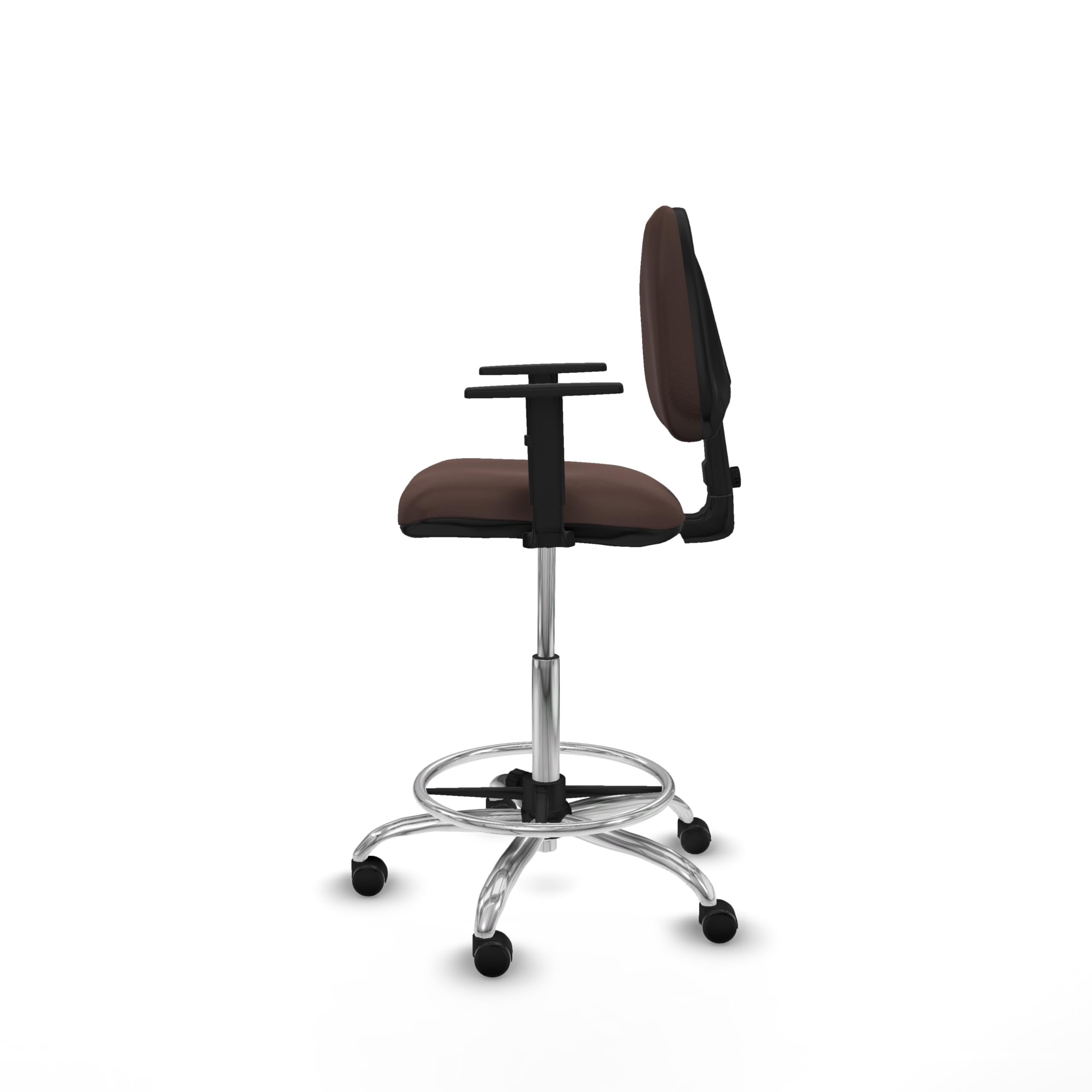 Piqueras y Crespo Taburete Isso: Ideal para Banco de Trabajo, Silla para Mostrador Alto y Taburete de Trabajo Taller con Respaldo Regulable en Altura - Marca