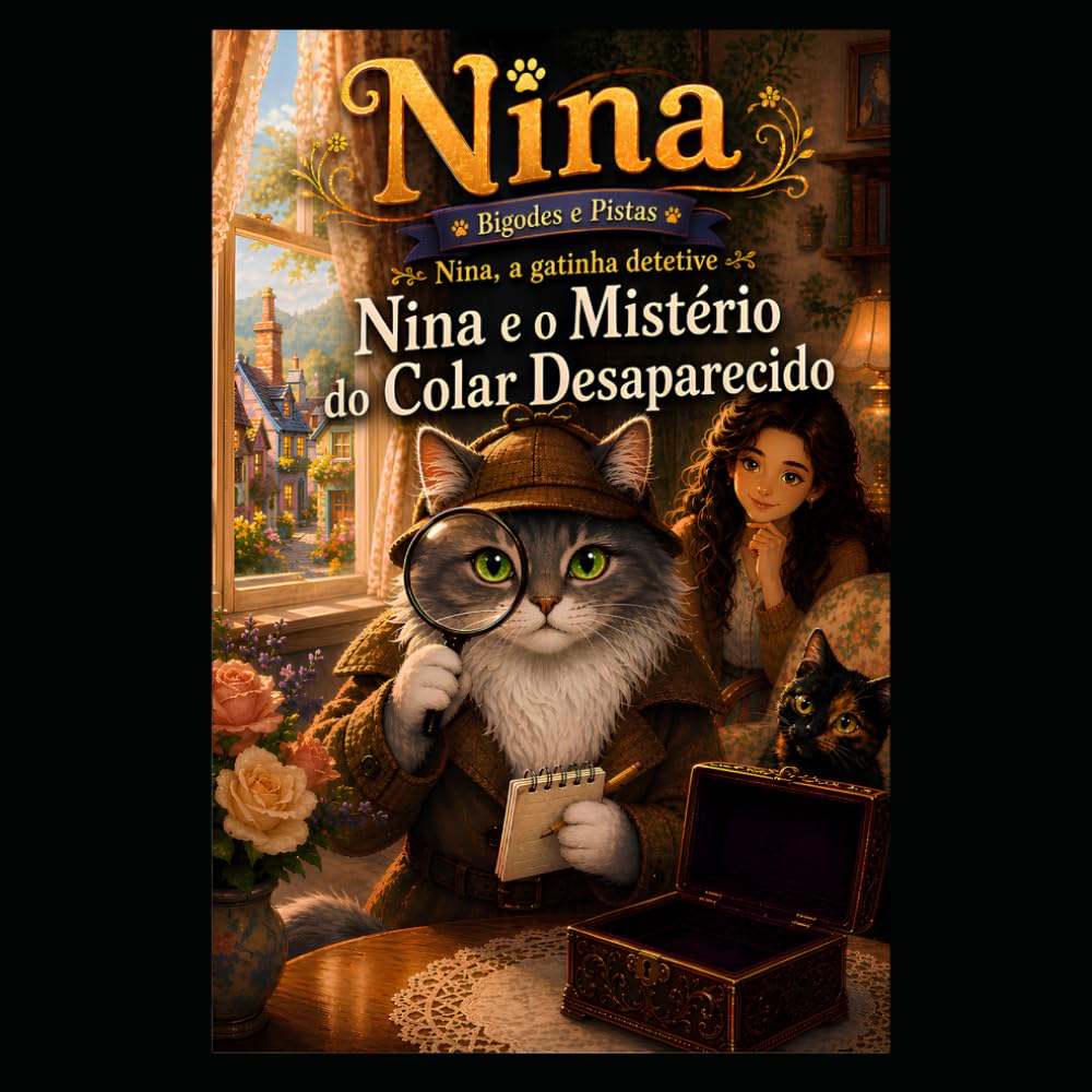 Nina e o Mistério do Colar Desaparecido: Bigodes & Pistas: Uma aconchegante história de mistério felino para crianças de 4 a 9 anos: 1