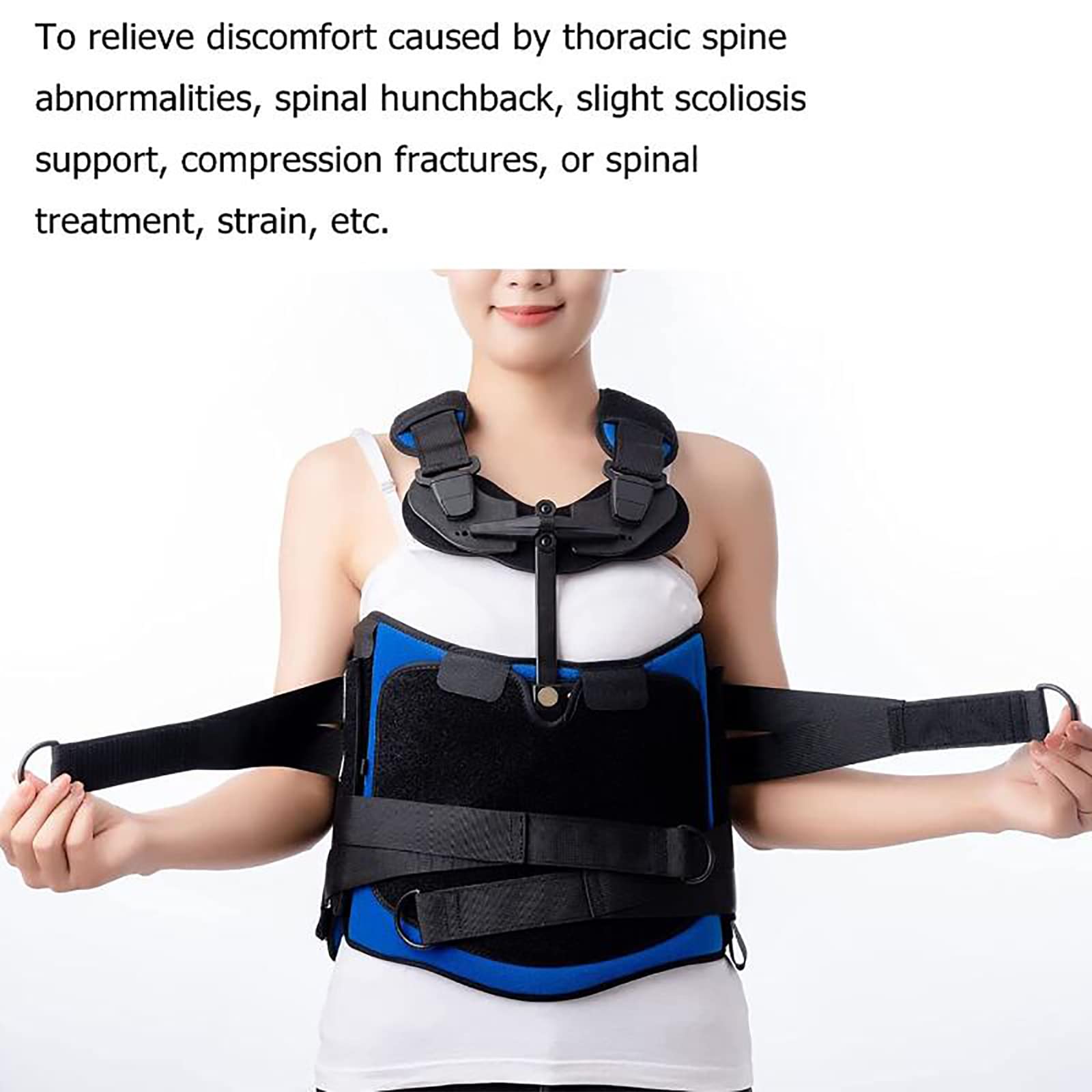 Soporte para la Periostitis Tibial, Soporte de fijación del pie, Protector Ajustable para fracturas y esguinces de Tobillo, Tejido Suave, cómodo y Transpirable, fácil de Usar, pa