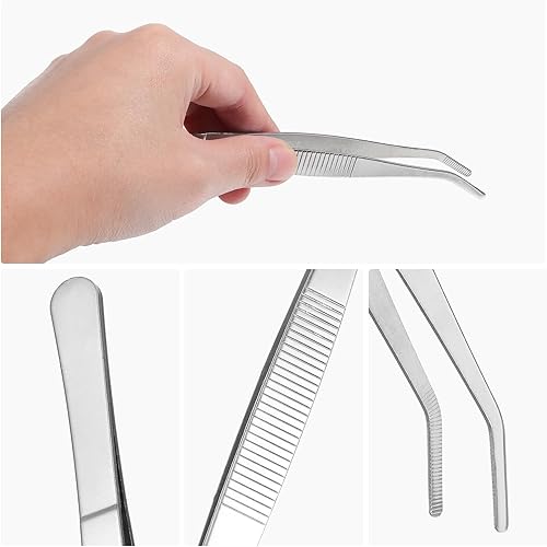 Miniatura 3 de jojofuny 5pcs Succulent Gardening Tweezers Stainless Steel Plant Transplanting Tools for Seedlings Flower Succulent Care Lightweight Portable Hand