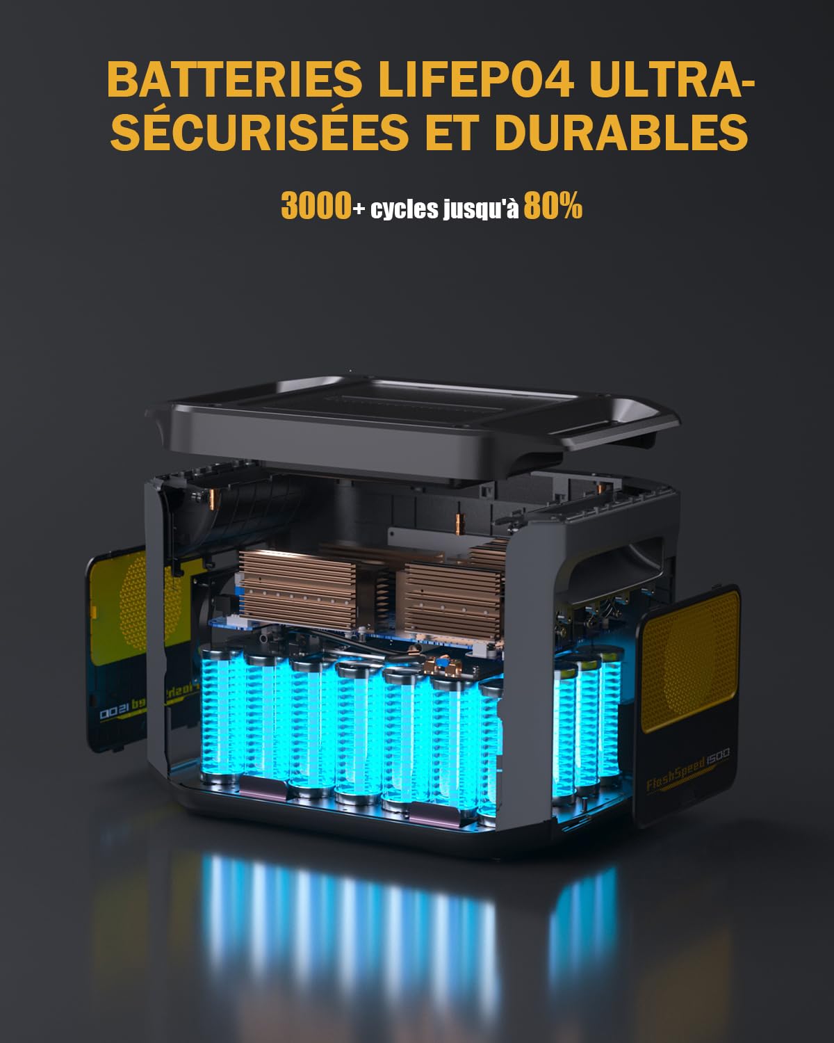VTOMAN FlashSpeed1500 Station Électrique Portable- 200W Pro Panneau Solaire