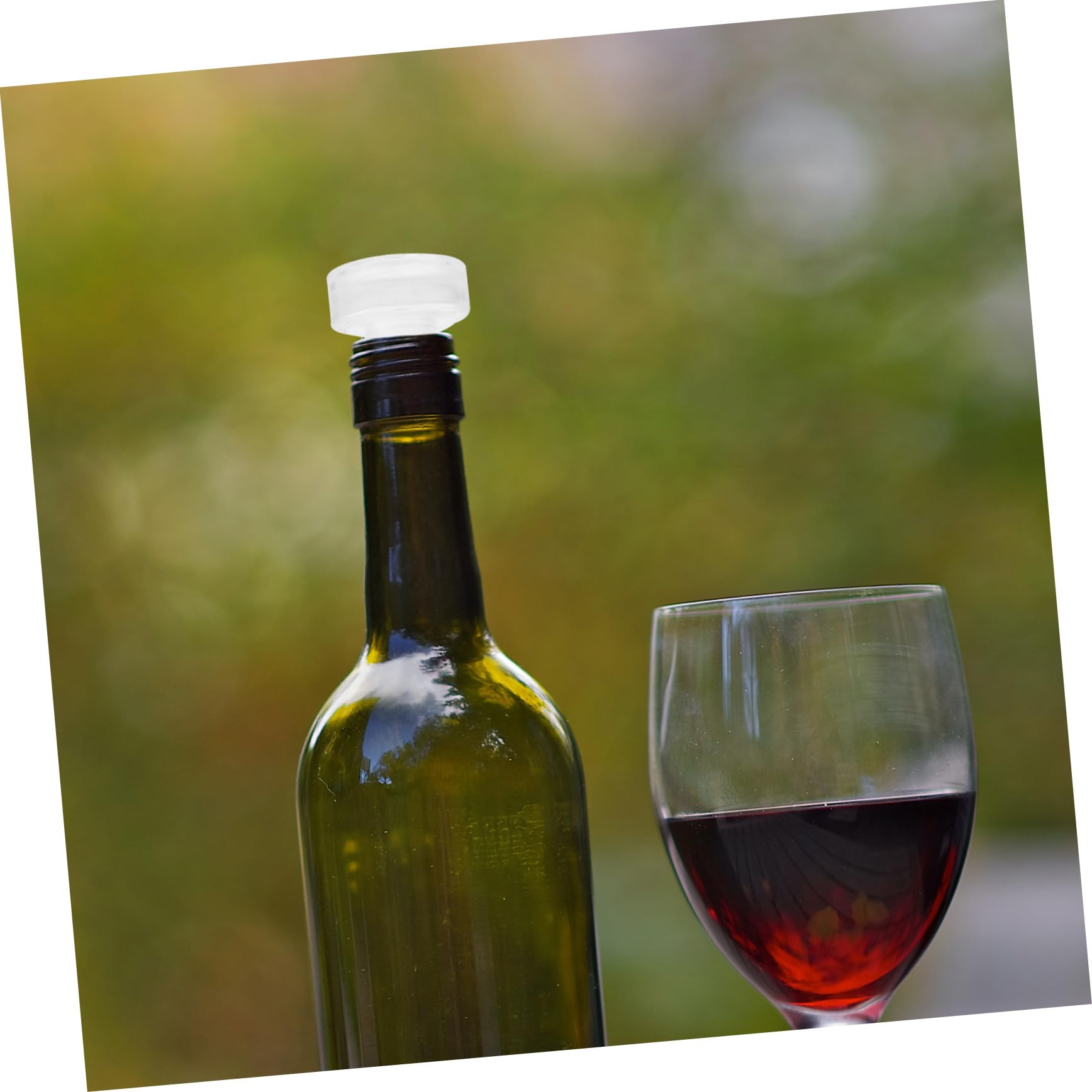 VILLCASE 10 Tappi per Bottiglie di Vino in Vetro e Silicone, T Shaped Riutilizzabili, Senza Sapore, per Casa, per Mantenere Le Bevande Fresche