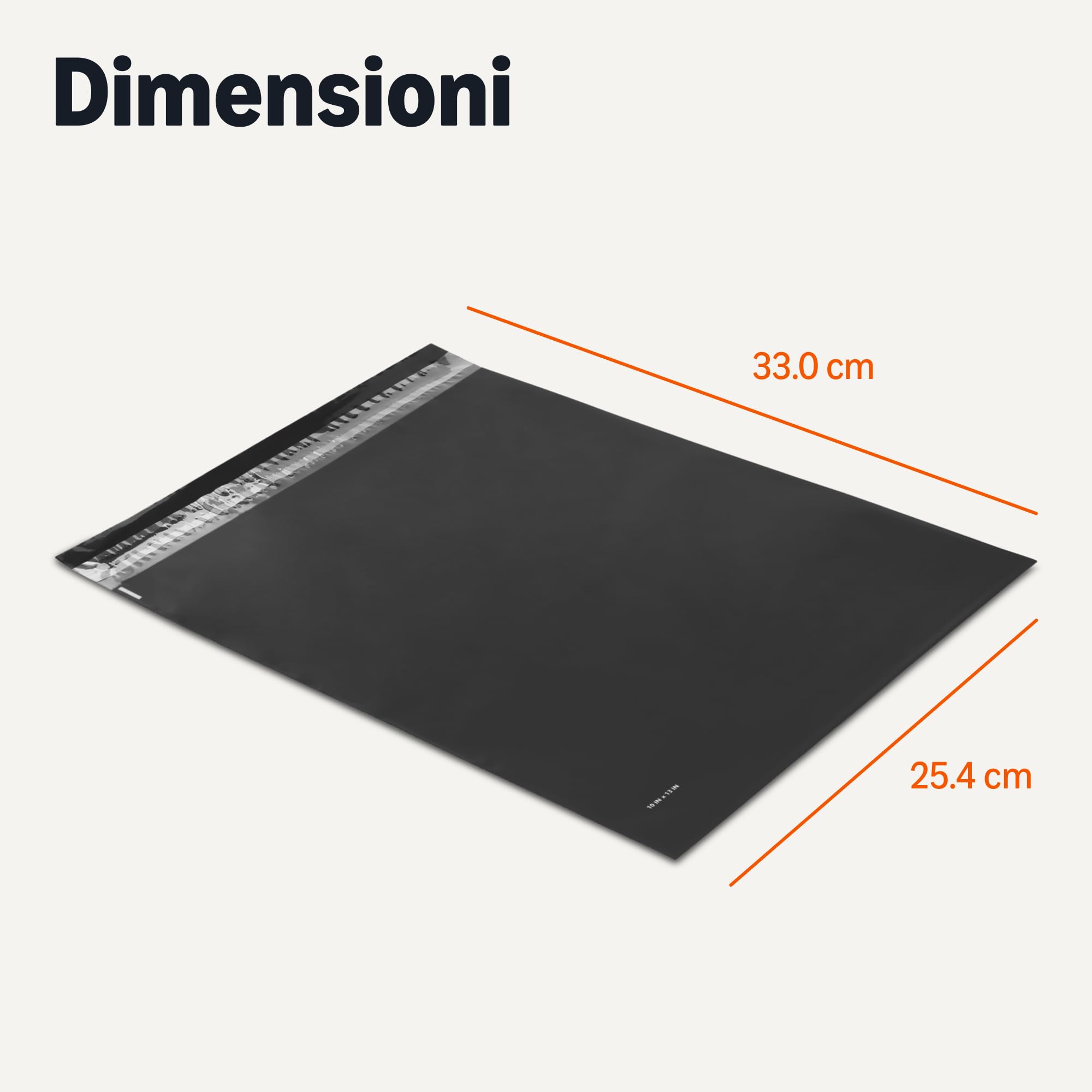 Amazon Basics koperty samouszczelniające polietylenowe czarne 25,4 x 33 cm 100 sztuk