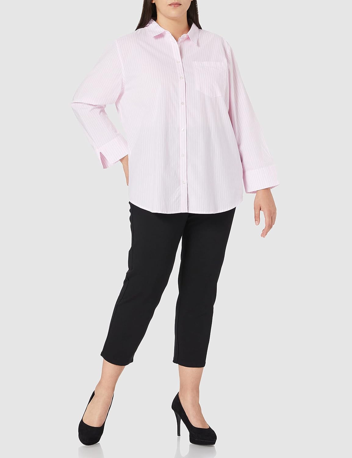Amazon Essentials womens Classic-fit 3/4 Sleeve Poplin Shirt - Image 2