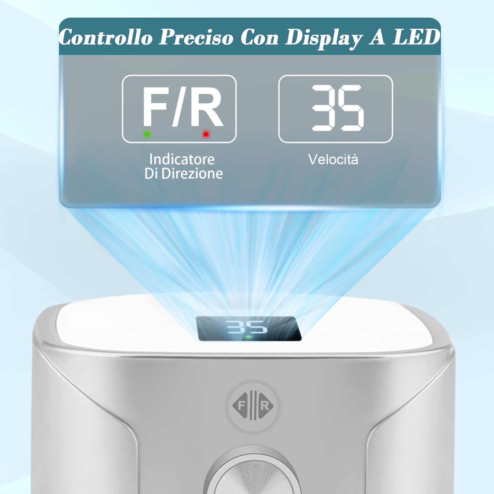 Kredioo Fresa per Unghie Professionale 35000RPM, Fresa Unghie, Lima Per Unghie Elettrica, Manicure e Pedicure, Trapano Elettrico per Rimozione Gel/Smalto, Argento