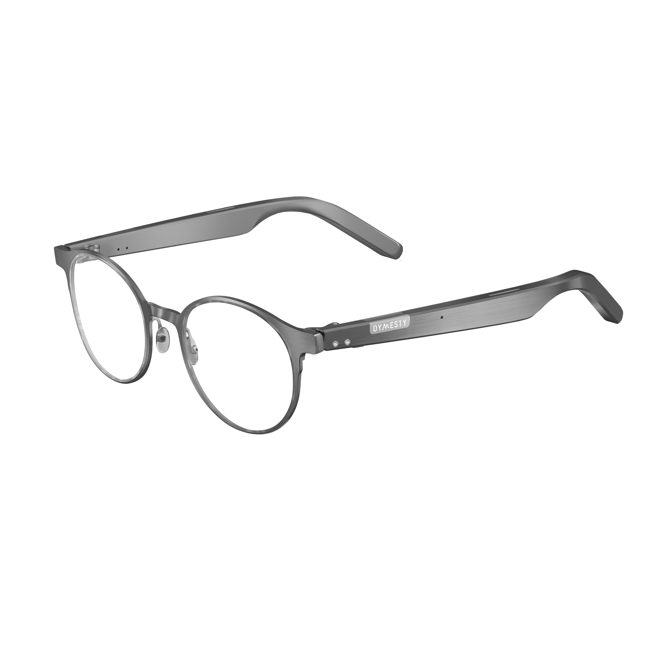 Titanium AI Glasses for Men & Women, Smart Glasses Featuring Real-Time Translation, Meeting Recording, AI Assistant, Open-Ear Bluetooth Speakers and Microphones, 48H Battery Life (J/Gray)-image-46
