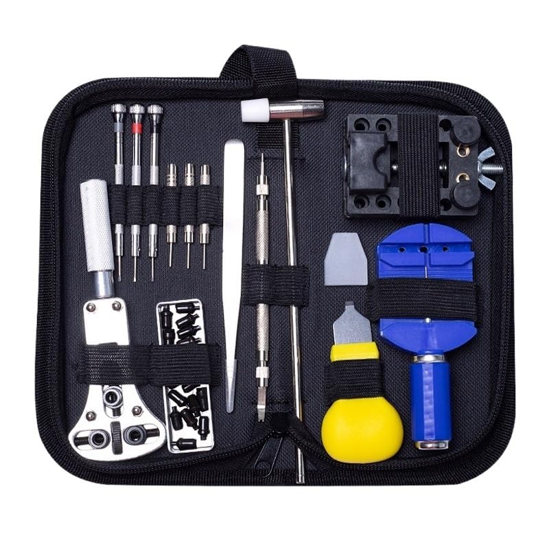 CHENJIAHAO Uhrenwerkzeug Watch Link Pin Remover Gehäuseöffner Repair Tool Kit Set Opener Link Spring Bar Remover Horlogemaker Gereedschap Uhrmacherwerkzeug Set(404pc)