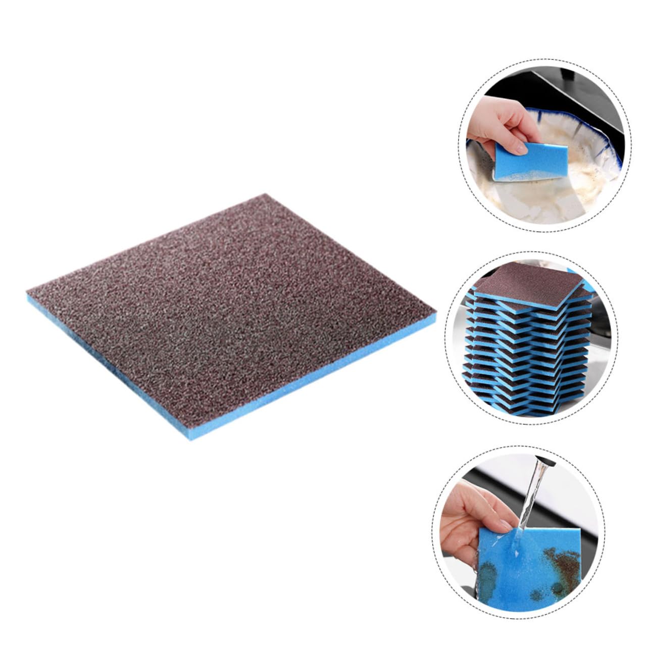HONMEET Dish Washing Sponges Set Reusable Scrub Sponge for Kitchen Sink Dish Cleaning Tools for Cleaning