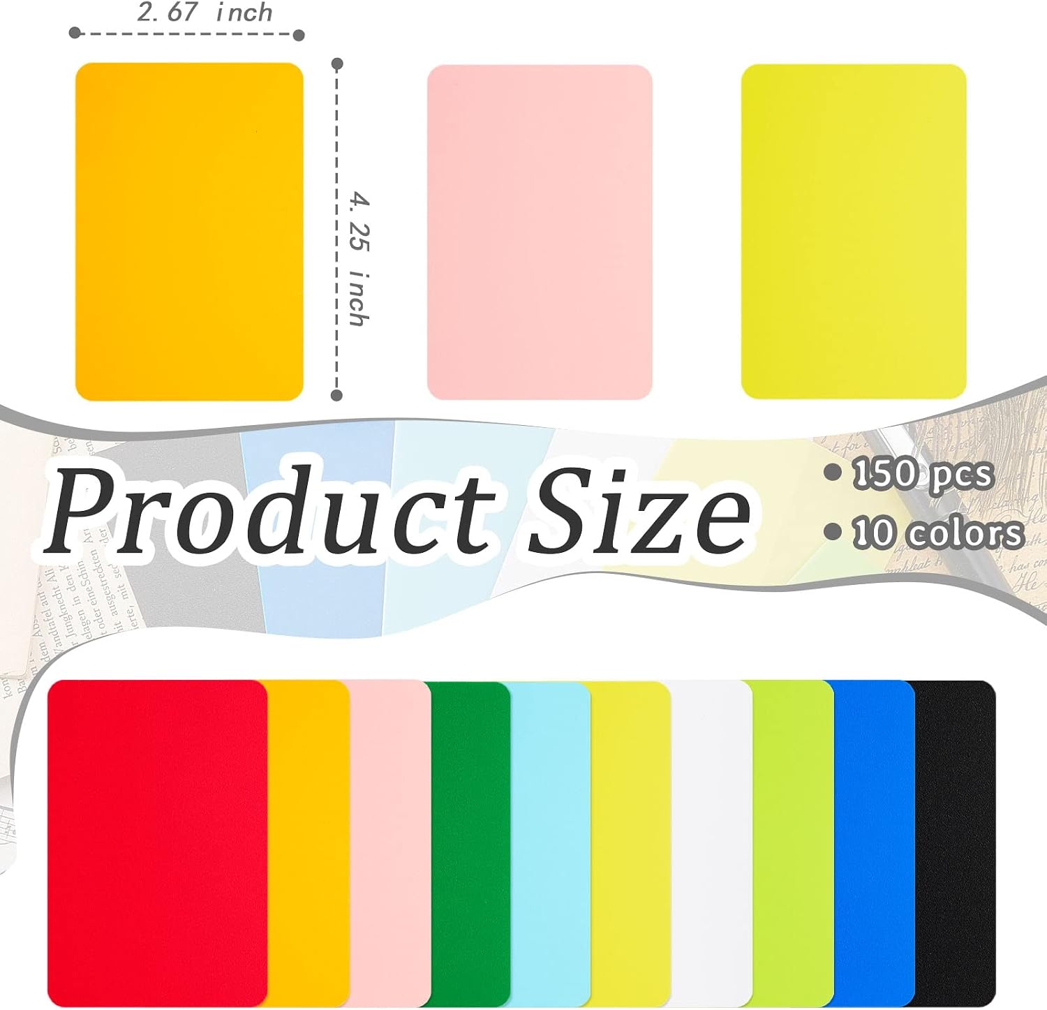 Zomiboo 150 Pieces Trading Card Dividers, Tall Trading Card Dividers Plastic Separator for Games Sports Baseball, 2.7 x 4.2 Inch (Multicolor)
