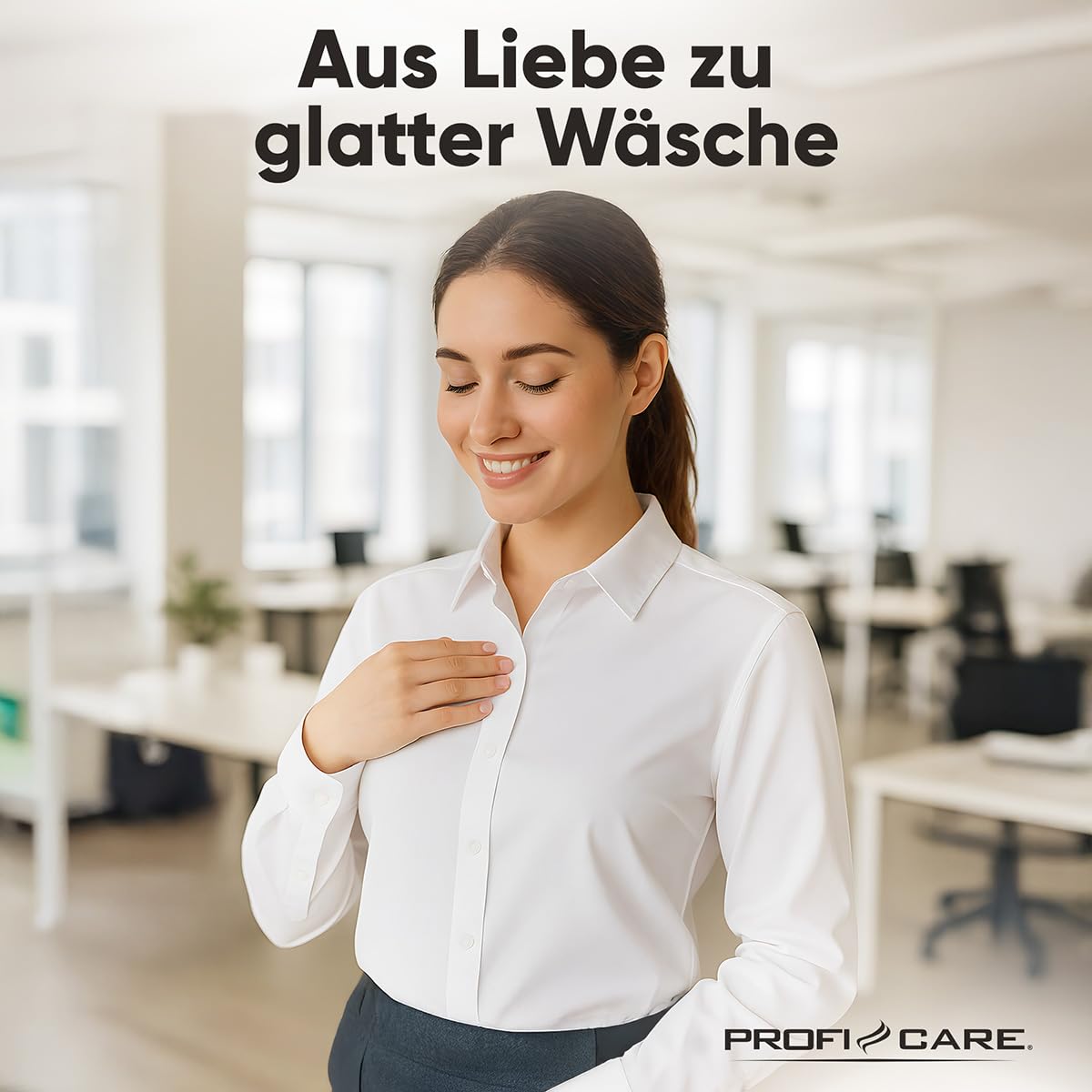 Proficare, Parowiec PC-TDC3128 Biały, 1580 W, 1,5 l, autonomia 40 min, 5 poziomów pary, drążek teleskopowy z możliwością regulacji do 1,60 m, funkcja pary w pionie i poziomie