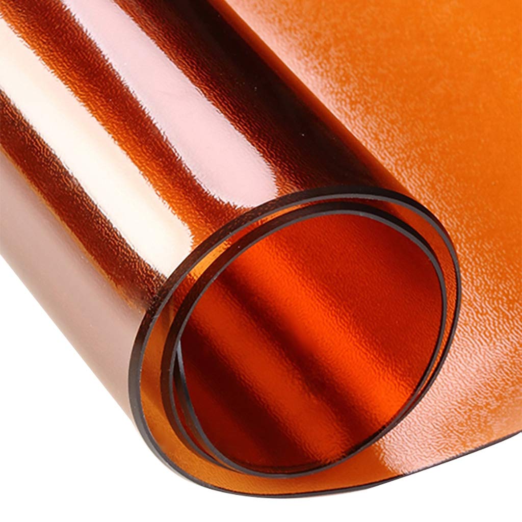 MRVAKDYDI Clear Table Protector, PVC Vinyl Table Protector 2mm Thick Waterproof Wipeable Multicolor Multiple Sizes(Brown,80x150cm/31x59inch)
