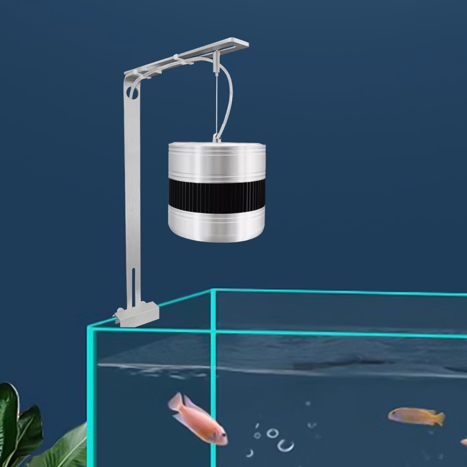 Metall Aquarienleuchtenhalterung für 13mm Glas Aluminiumlegierung Lampenständer Vielseitige Aquarium Beleuchtung Halterung Robustes Zubehör für Süßwasser Aquarien