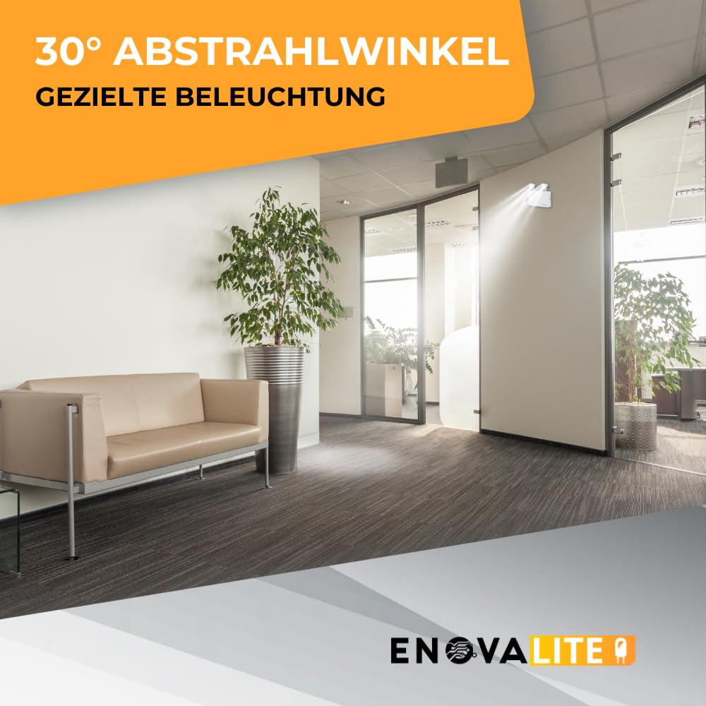 LED Fluchtwegleuchte Notleuchte Twin-Spot mit Akku und Test-Funktion - 3h Notbetrieb - 3W 180lm - Rettungsweg Notausgang Notfall EXIT