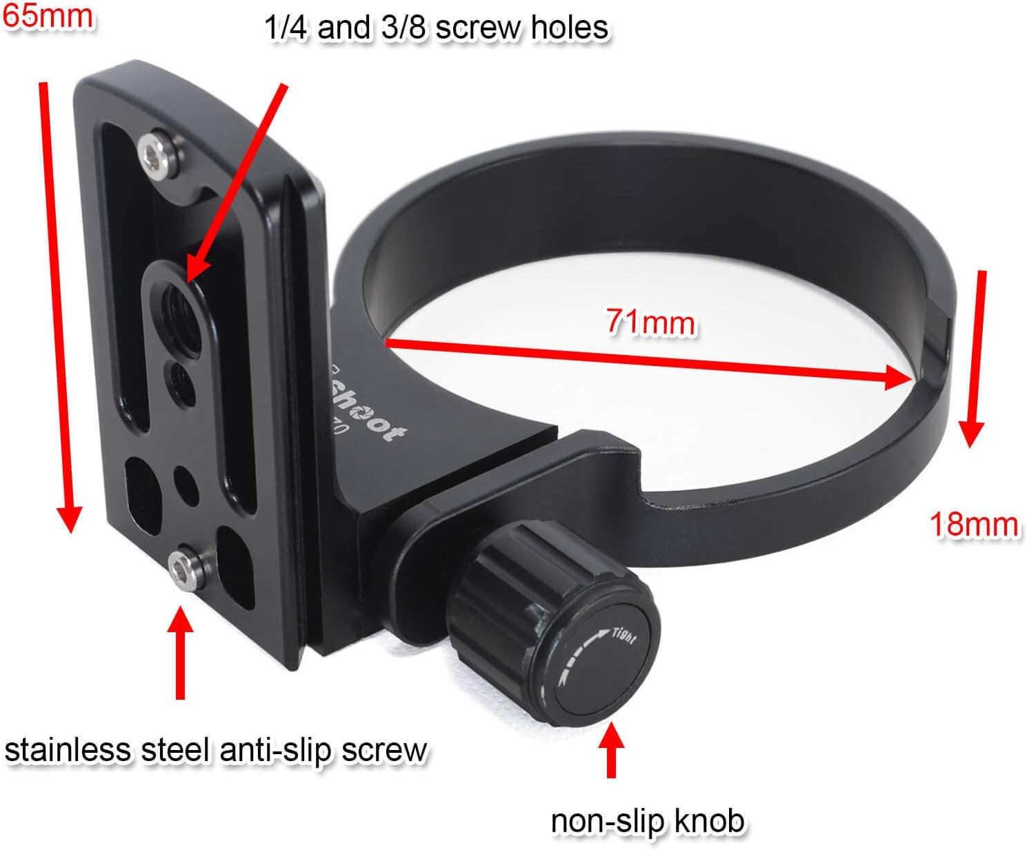 Gеt Sресіаl Prісе iShoot CNC Tripod Mount Ring, 71mm All-Metal Lens Collar Support for Sigma 70mm f/2.8 DG Macro Art Lens (of Canon EF, Sigma SA, Sony E and Leica L Mount), Built-in Arca-Swiss Quick Release Plate Lоwеѕt Prісе iShoot CNC Tripod Mount Ring, 71mm All-Metal Lens Collar Support for Sigma 70mm f/2.8 DG Macro Art Lens (of Canon EF, Sigma SA, Sony E and Leica L Mount), Built-in Arca-Swiss Quick Release Plate